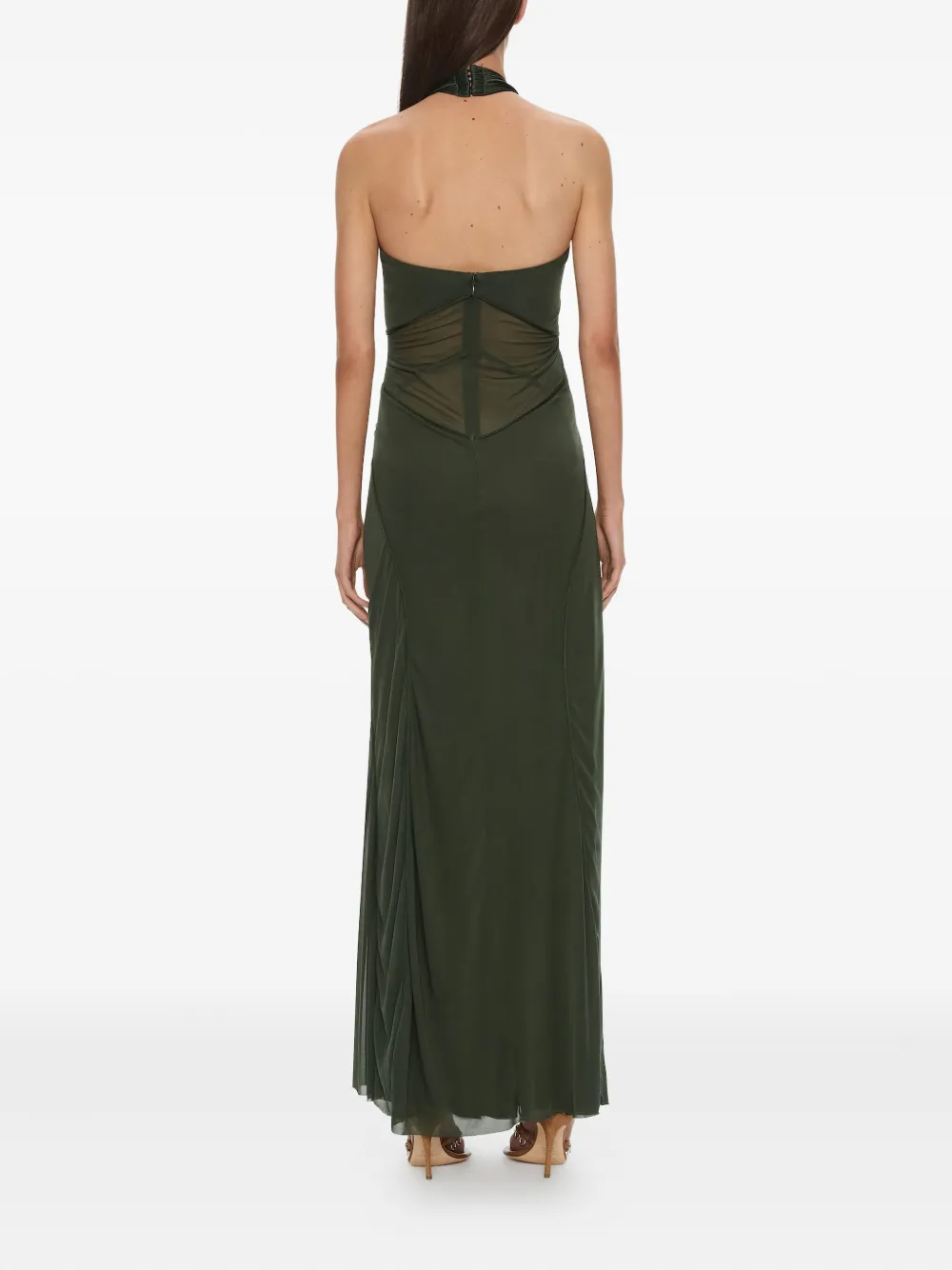 Christopher Esber Solea maxi-jurk Groen