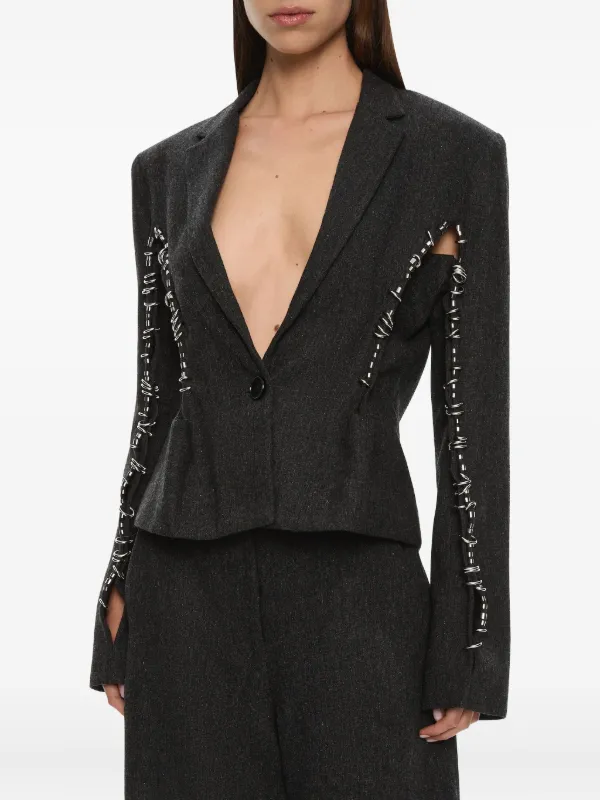 Christopher Esber Palmas Blazer in Grey