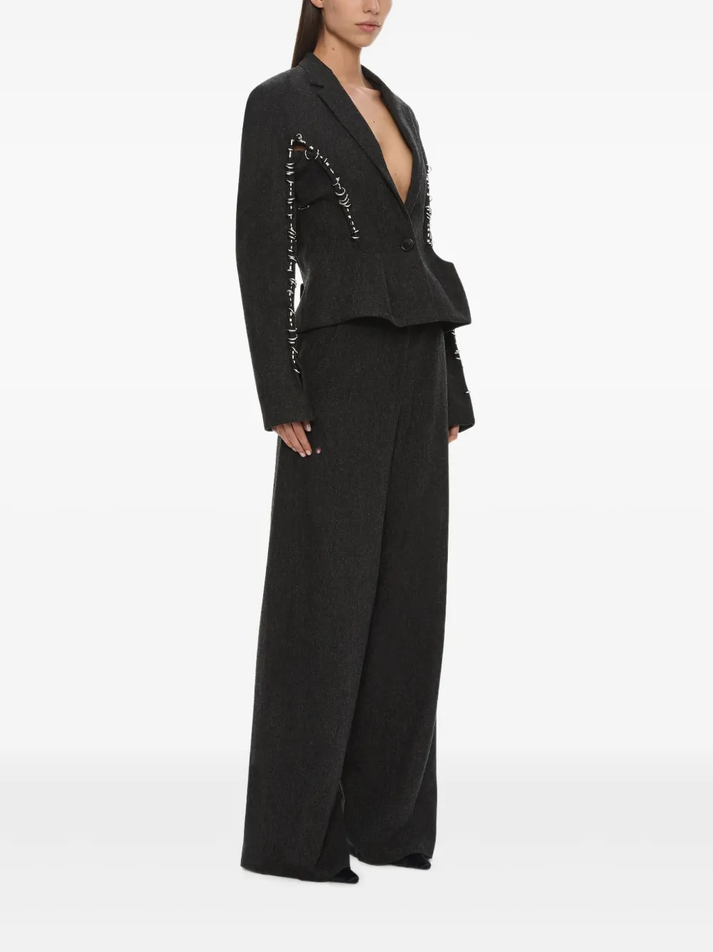 Christopher Esber Palmas blazer Grijs