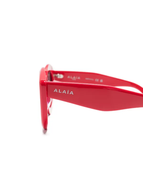 Azzedine Alaïa cat-eye Sunglasses | Red | FARFETCH ID display picture 2