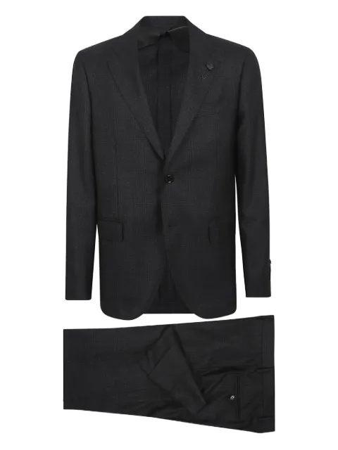 Lardini traje con prendedor floral