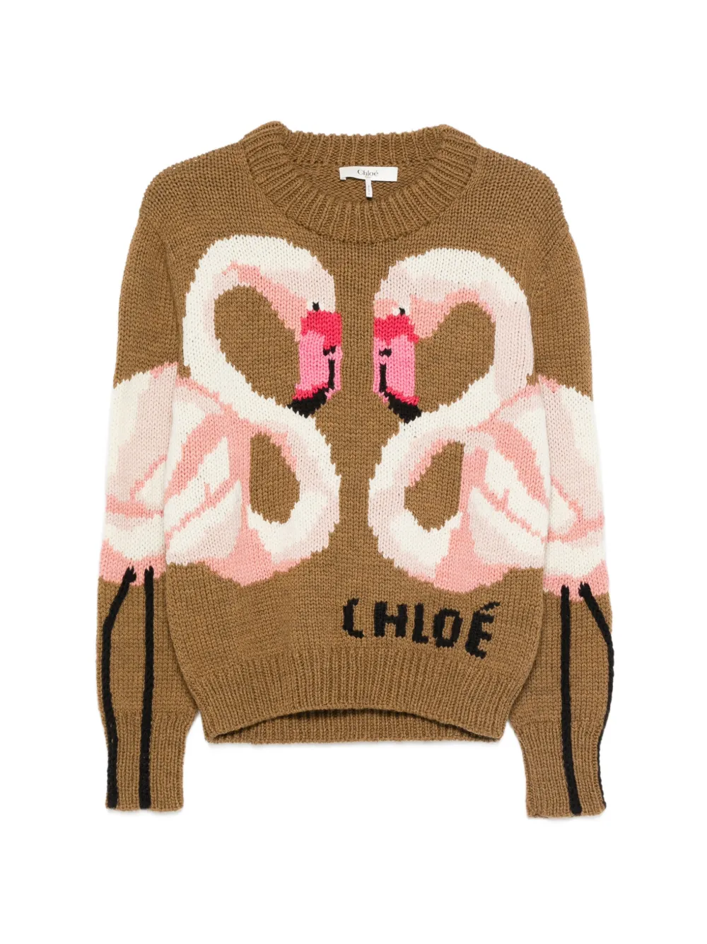 Chloé Maglione con ricamo - Marrone