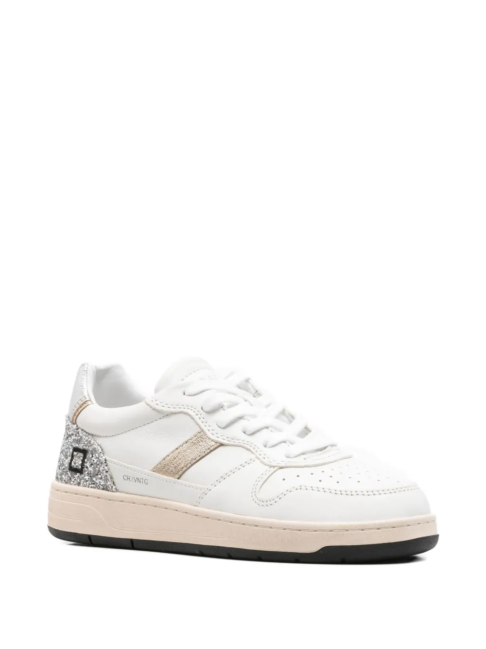 D.A.T.E. Court 2.0 glitter-detail sneakers - Wit