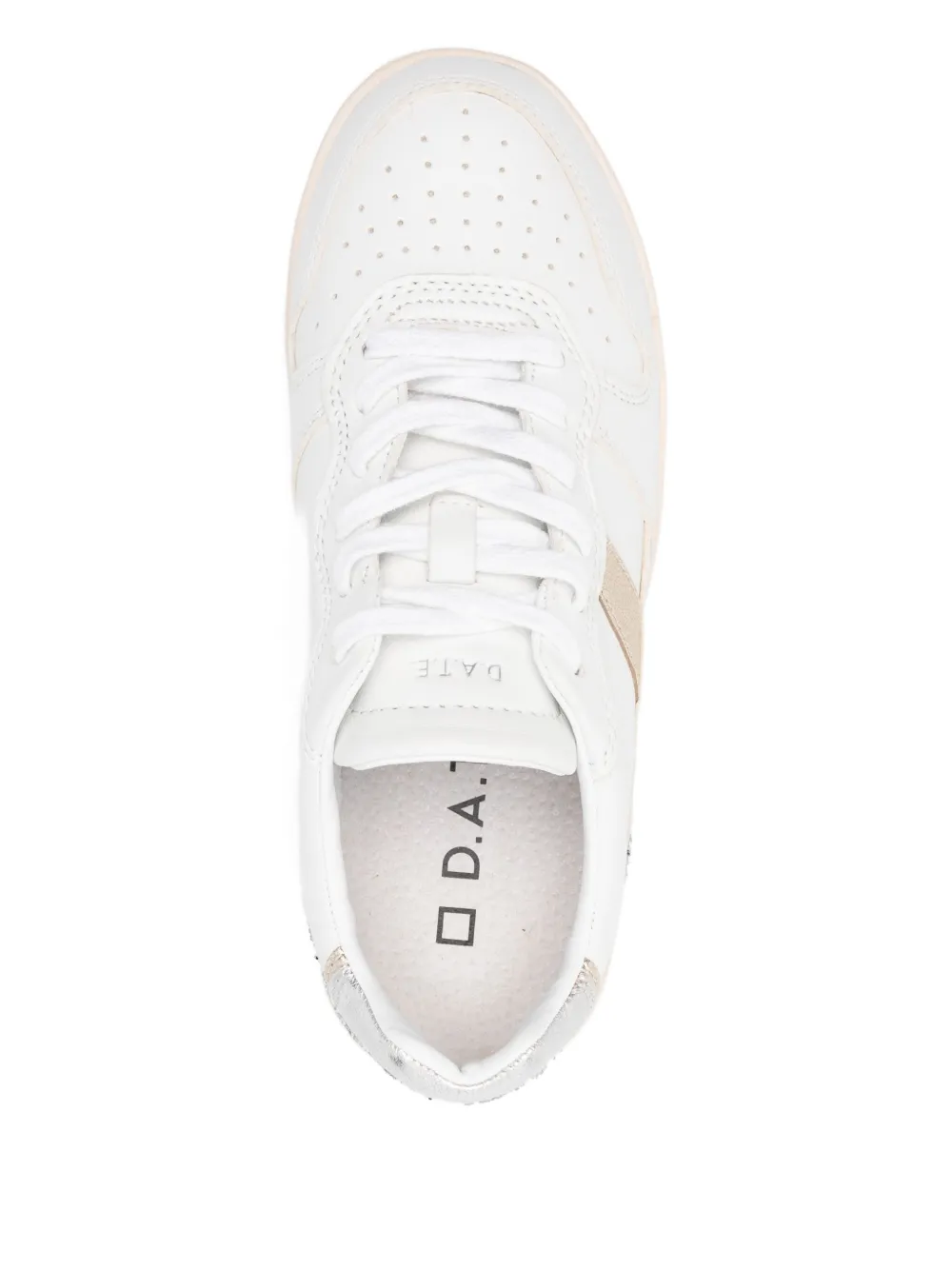 Date Court 2.0 Glitter-detail Sneakers In White