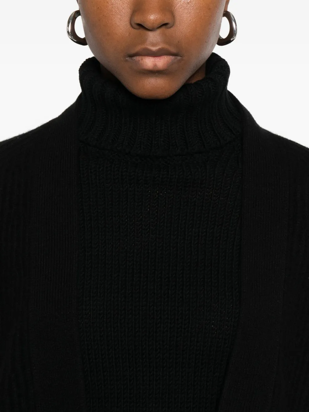 Dušan Open-front Cardigan In Black