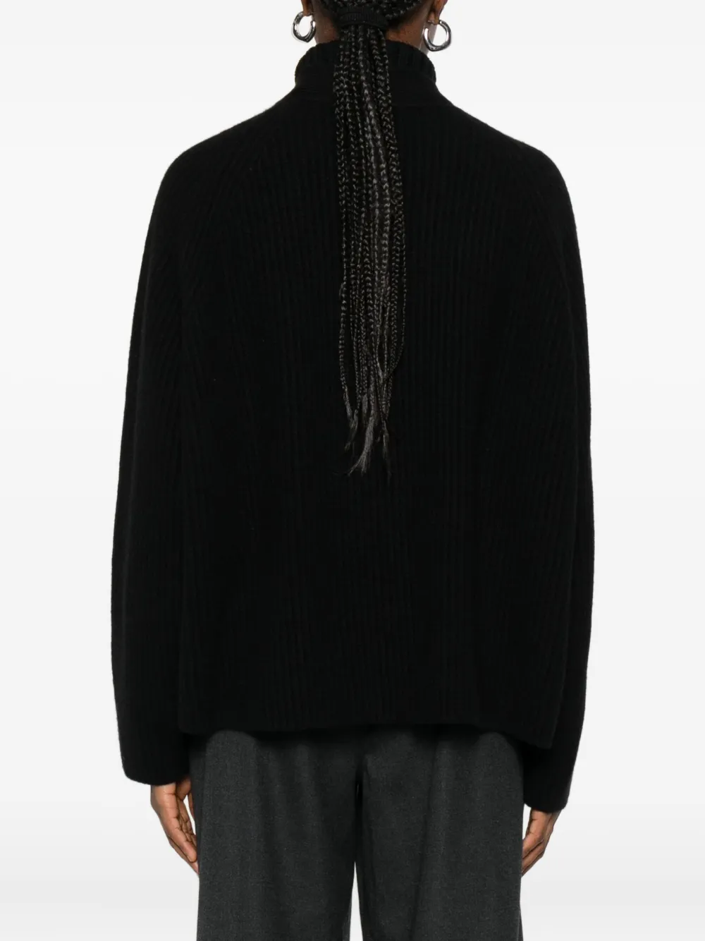 Dušan Open-front Cardigan In Black