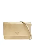 Prada Pre-Owned 2010-2025 Metallic Saffiano Wallet on Strap crossbody bag - Gold