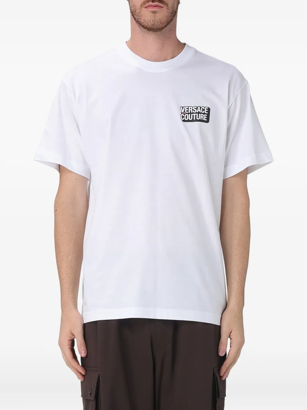 Versace Jeans Couture logo-print T-shirt - Bianco