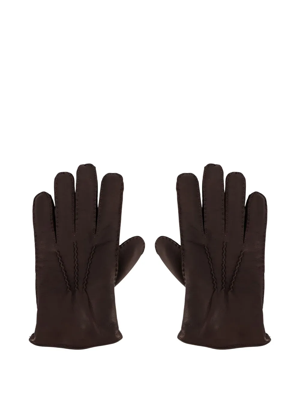 Orciani stitched gloves - Bruin