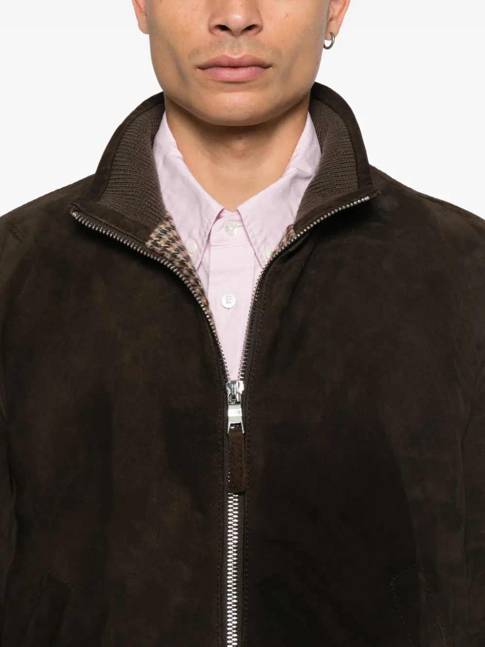 The Jack Leathers Leather Jacket In Brown