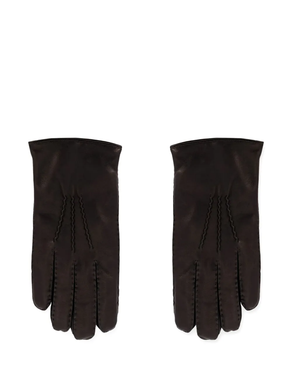 Orciani stitched gloves | Black | Image 1