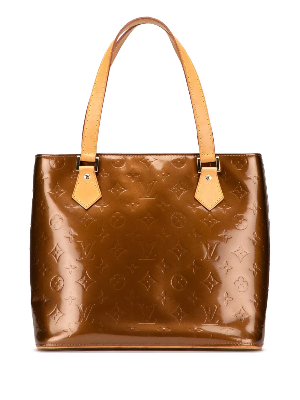 Louis Vuitton Pre-Owned 2000 モノグラム ヴェルニ ヒューストン トートバッグ - ブラウン Louis Vuitton Pre-Owned 2000 モノグラム ヴェルニ ヒューストン トートバッグ - ブラウン