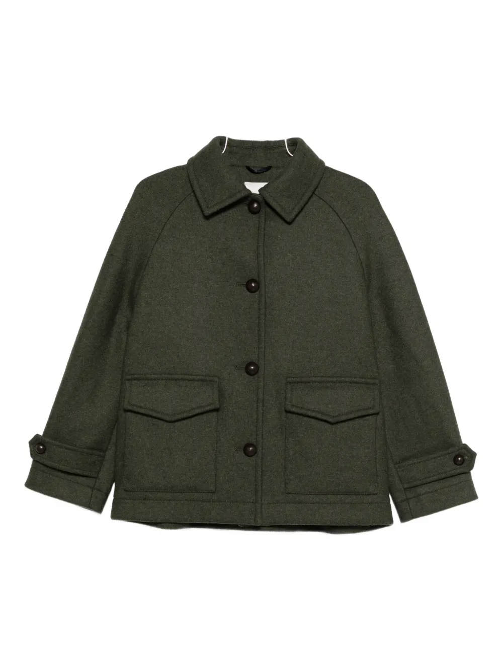 Circolo 1901 button-down flap-pocket coat - Verde