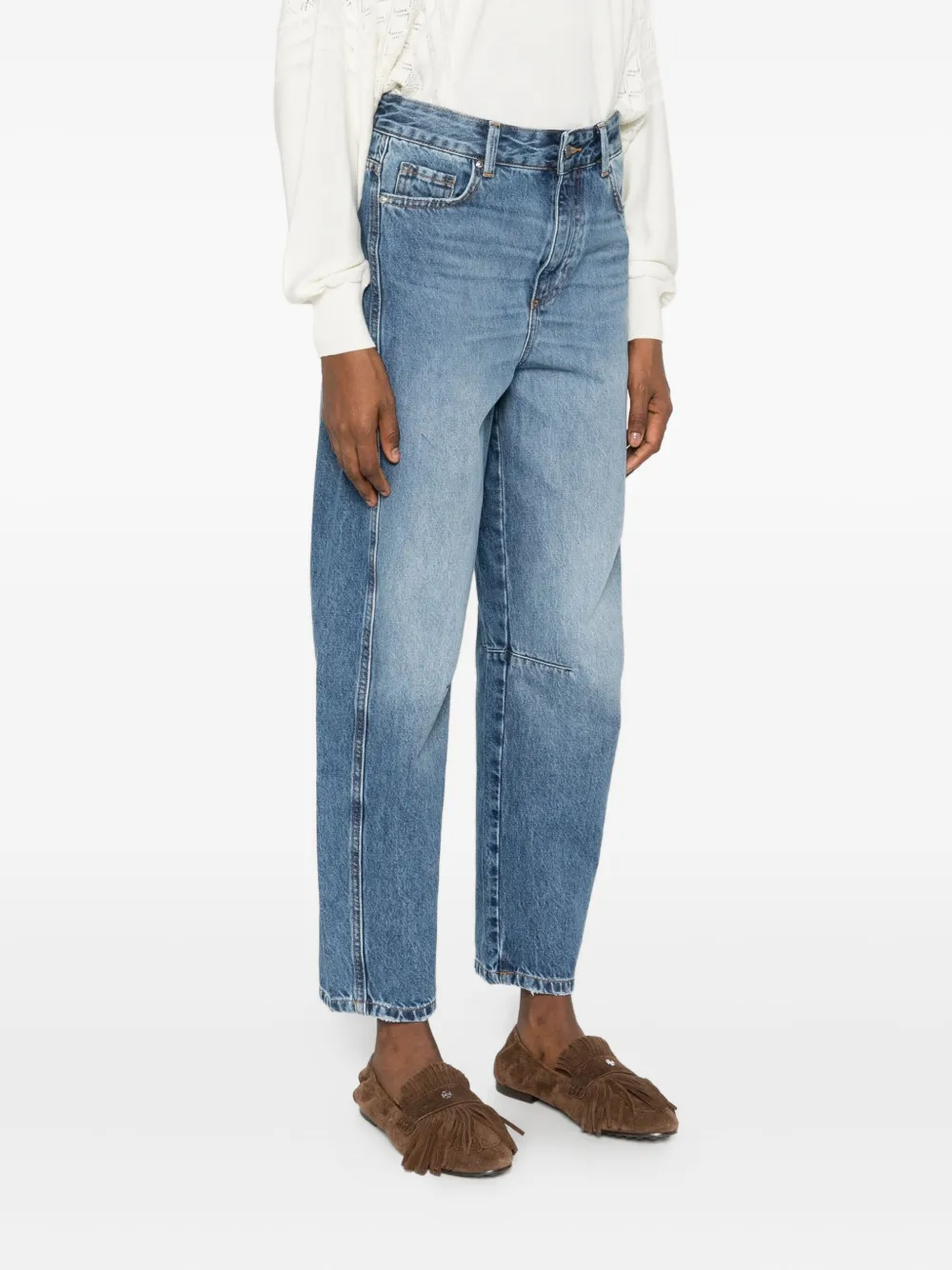 Staff Jeans Wide-leg Cotton Jeans In Blue