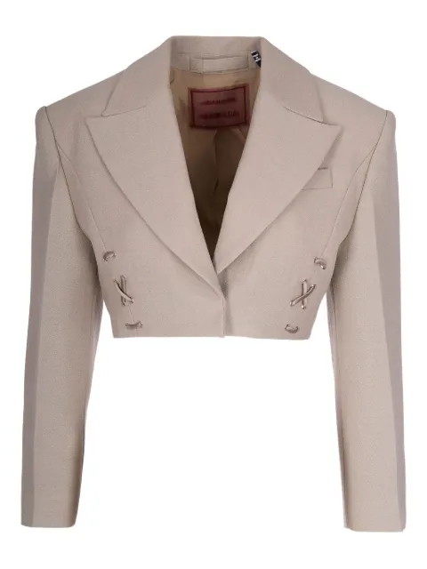 Marella lace-up cropped blazer