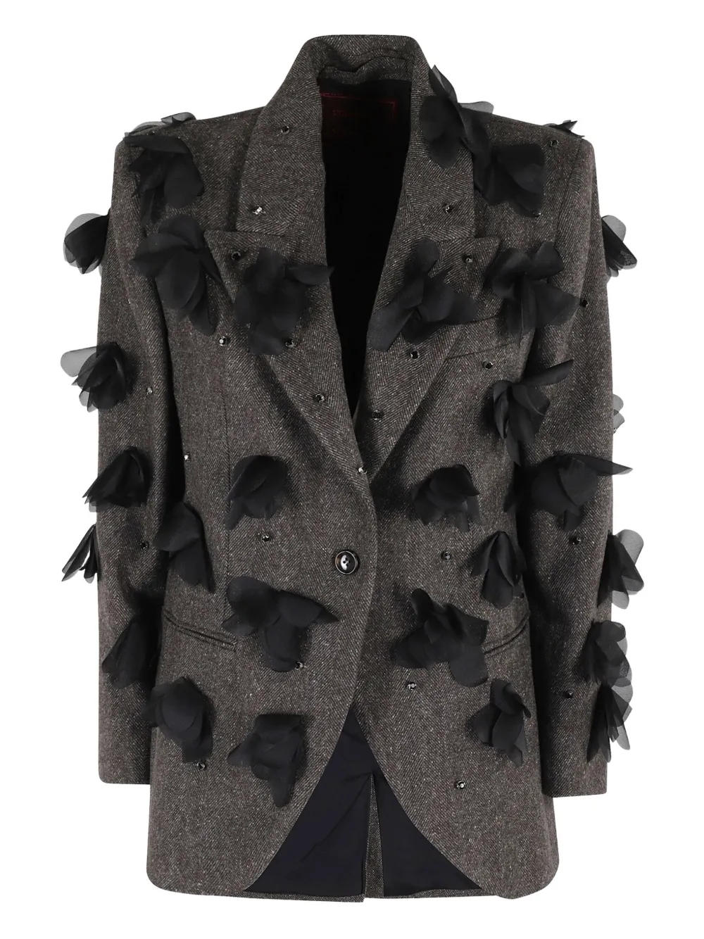 Marella floral-appliqué jacket | Brown | Image 1