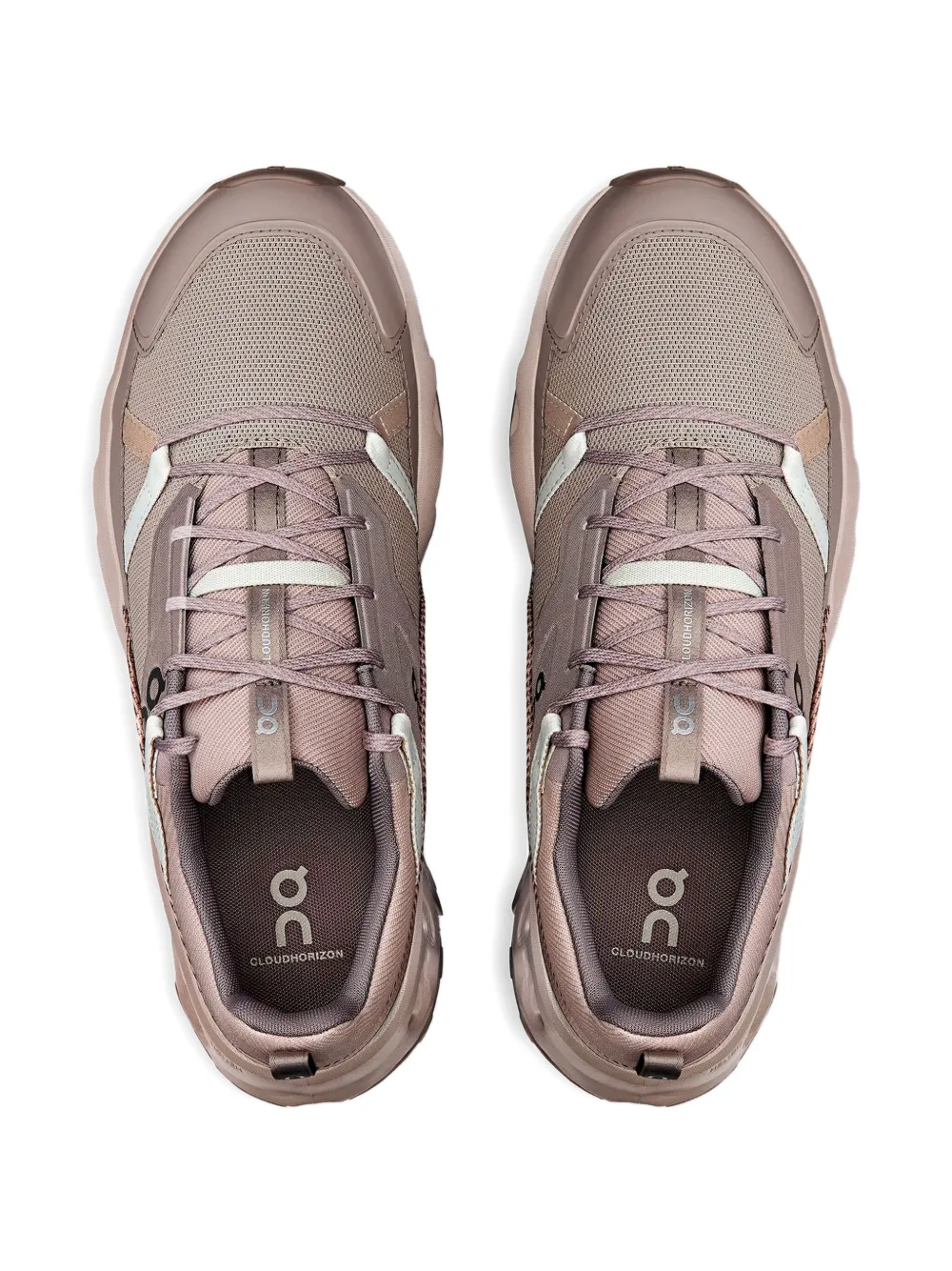 On Running Sneakers met geperforeerd detail Bruin