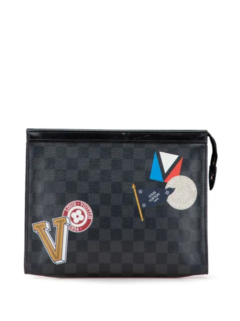 Louis Vuitton Pre-Owned 2017 Damier Graphite LV League Pochette Voyage MM clutch bag