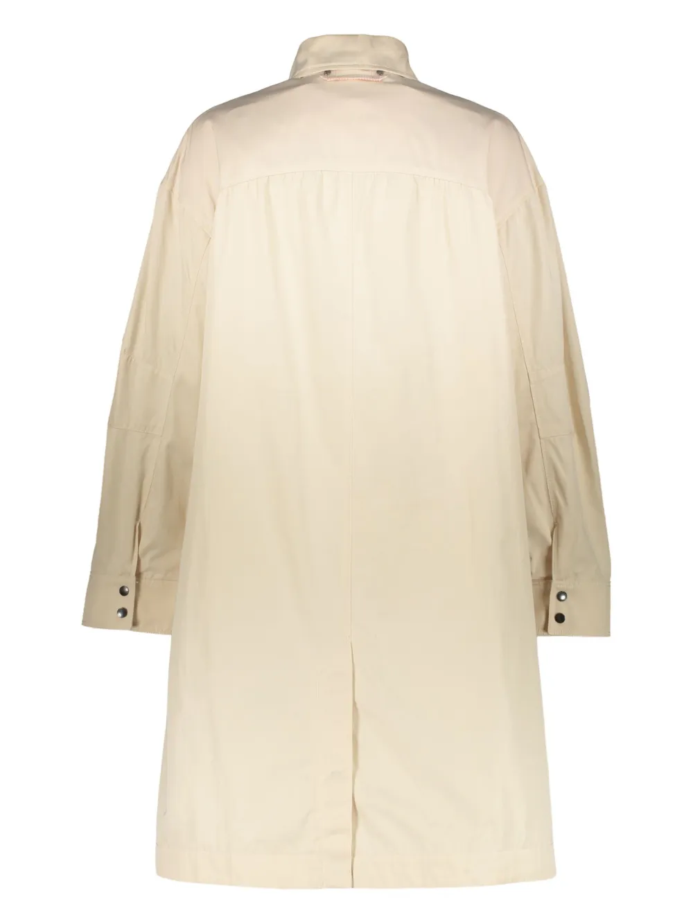 Parajumpers Long Beige Jacket With Classic Elegant Collar In Neutral