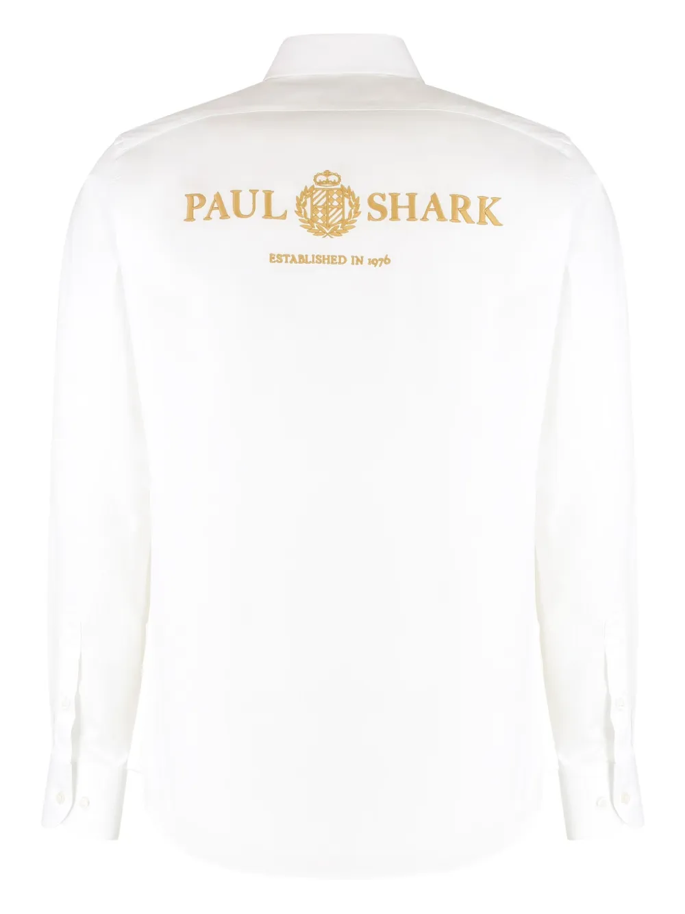 Paul & Shark button-down embroidered shirt - Wit