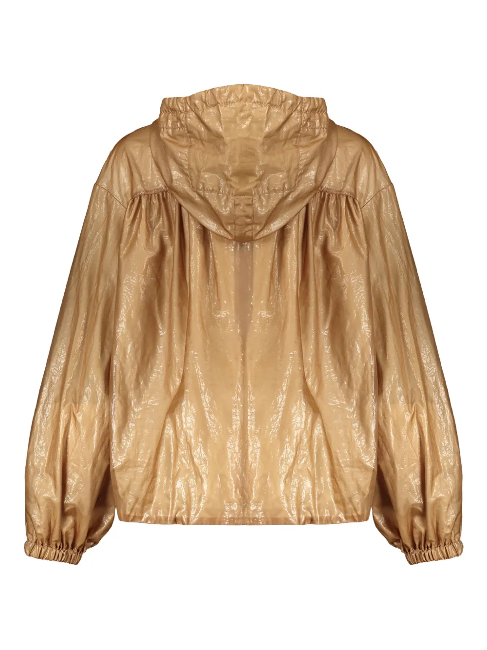 Parajumpers Lightweight Beige Jacket With Adjustable Hood Elegant In Brown