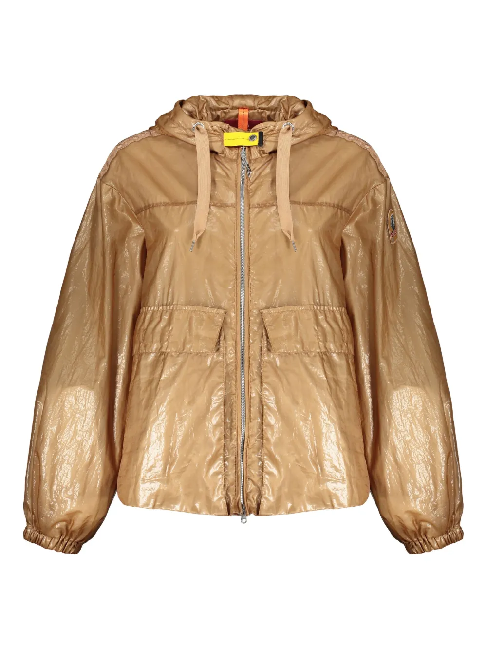 Parajumpers Lightweight Beige Jacket With Adjustable Hood Elegant In Brown