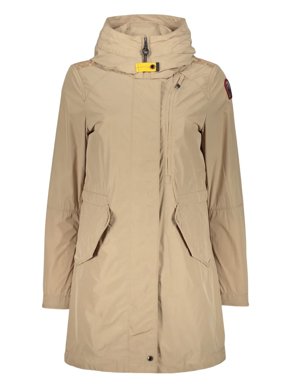Parajumpers Lightweight Beige Jacket With Hood And Zip. In Neutral