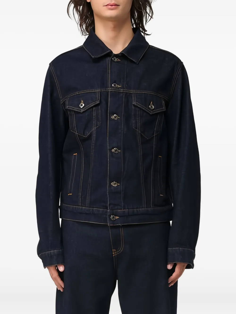 MSGM buttoned denim jacket | Blue | Image 1