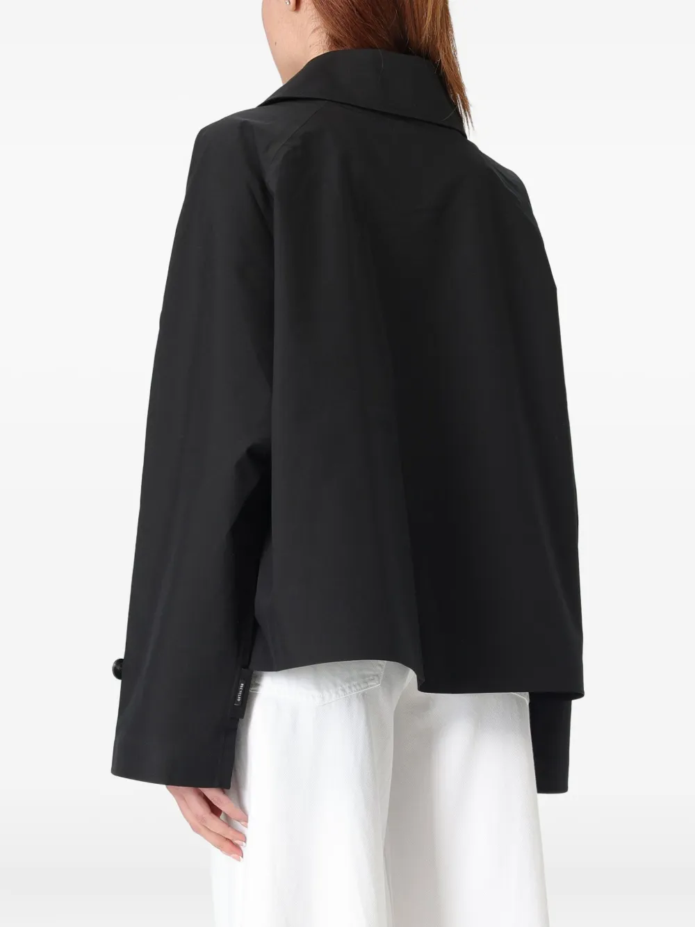 Save The Duck Greta jack met drukknoopsluiting Zwart