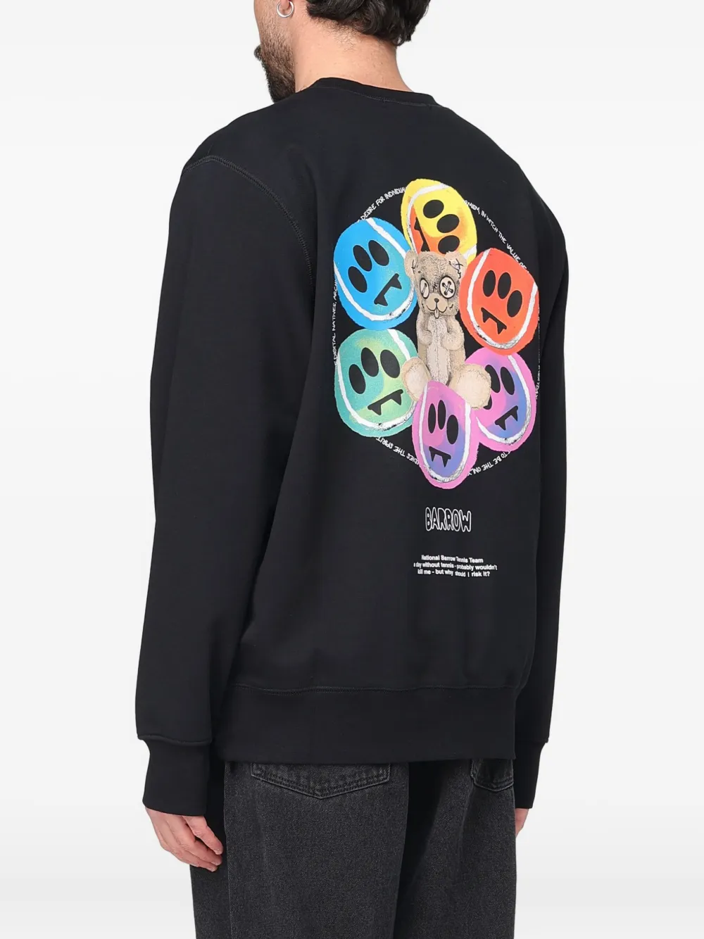 Barrow Graphic-print Sweatshirt In Black