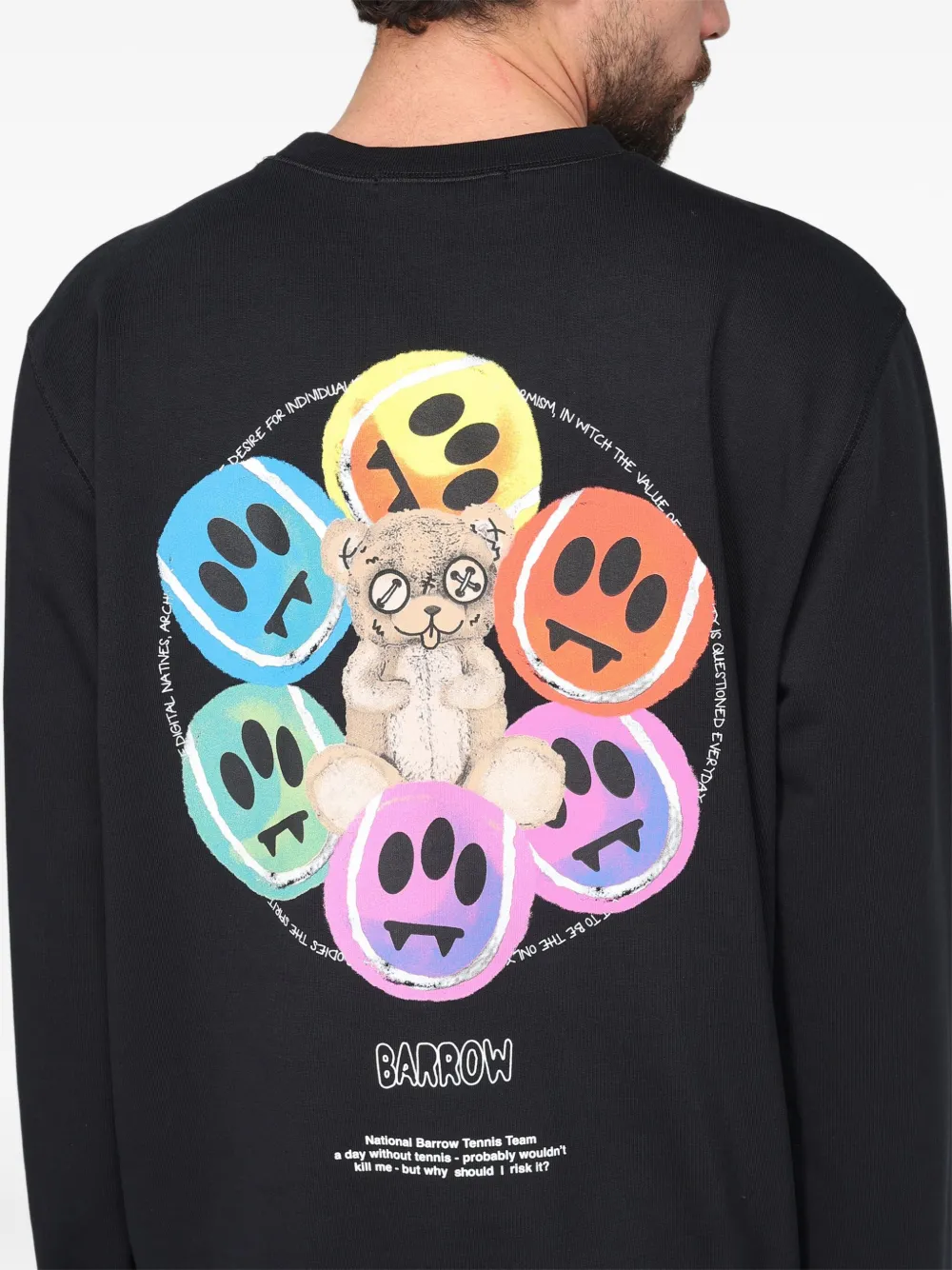Barrow Graphic-print Sweatshirt In Black