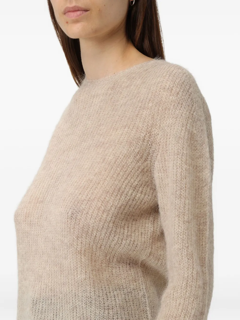 Emporio Armani Sweater met ronde hals Beige