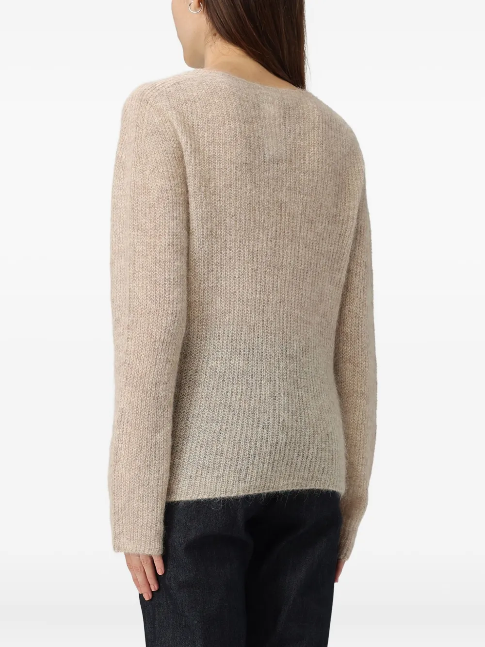 Emporio Armani Sweater met ronde hals Beige
