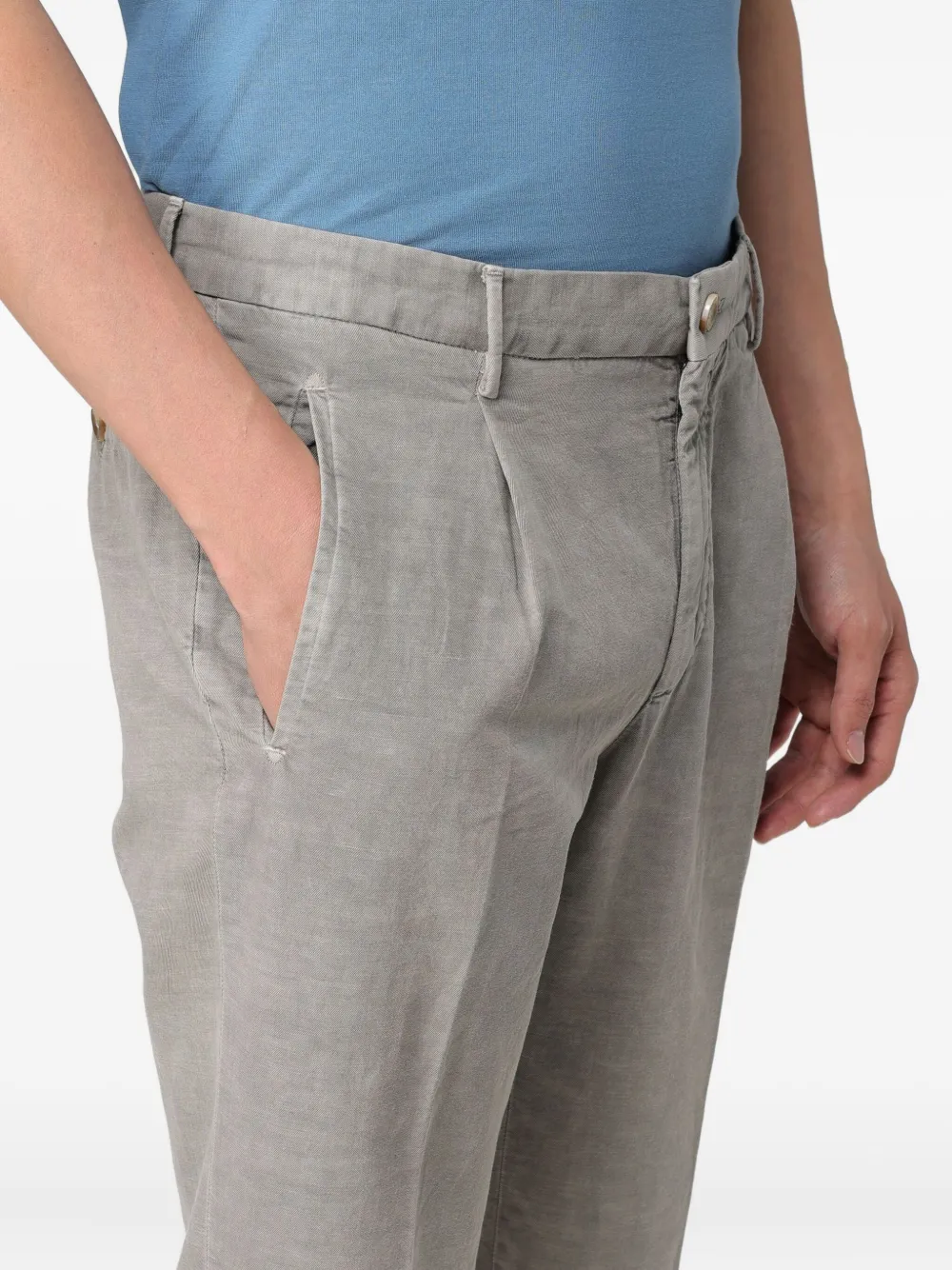 Incotex Pleated Trousers In Gray