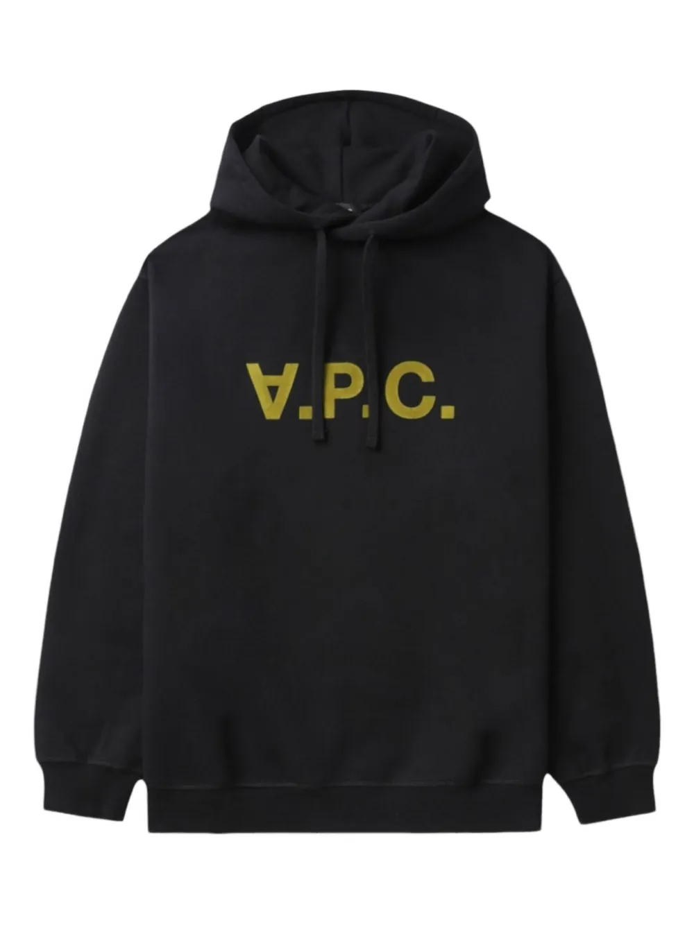 A.P.C. logo-print hoodie | Black | Image 1