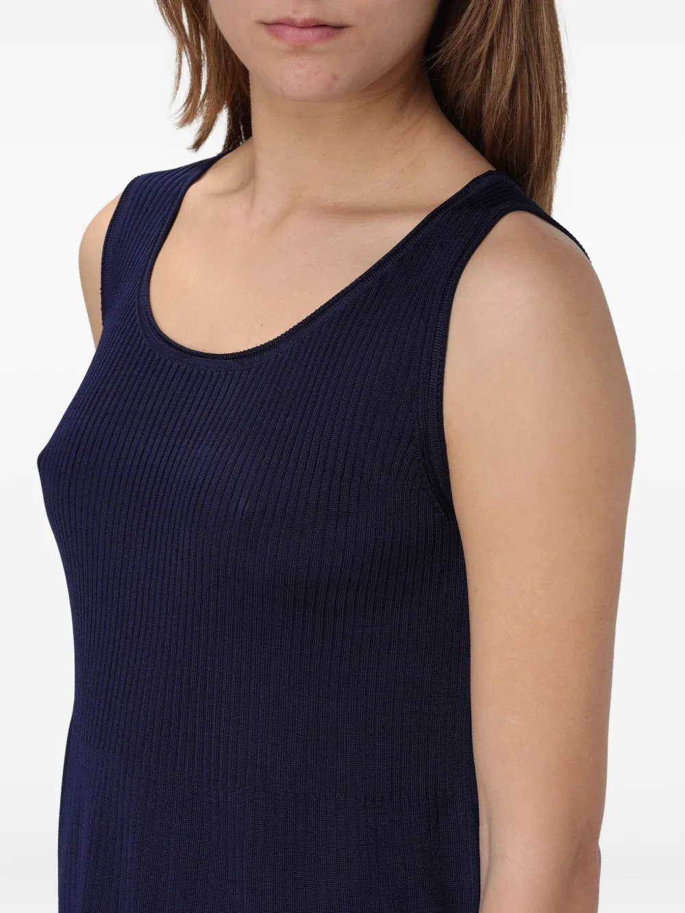 A.P.C. Calista geribbelde tanktop Blauw