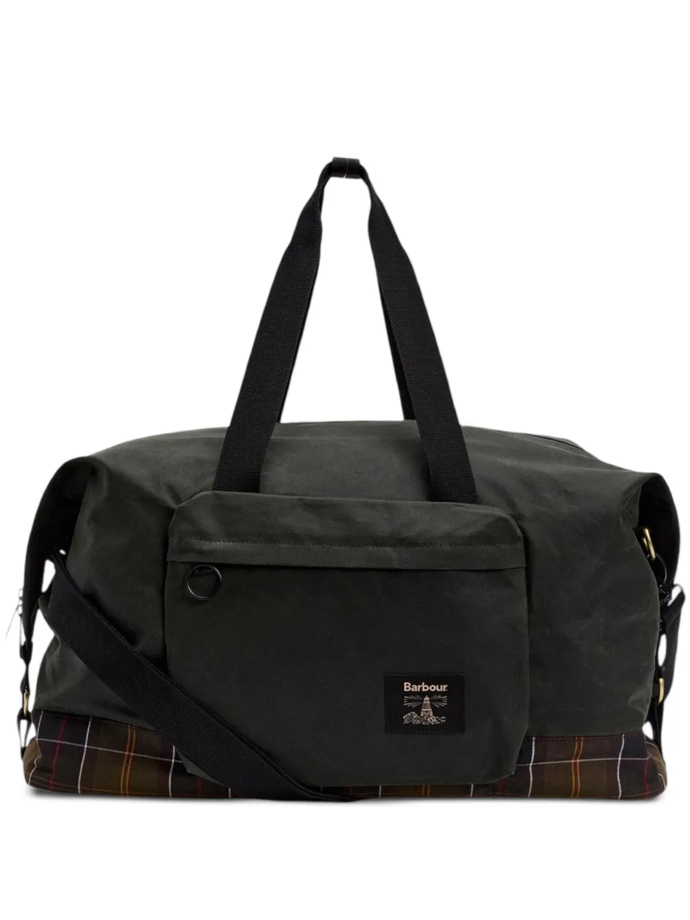 Barbour tartan-panel holdall | Grey | Image 1
