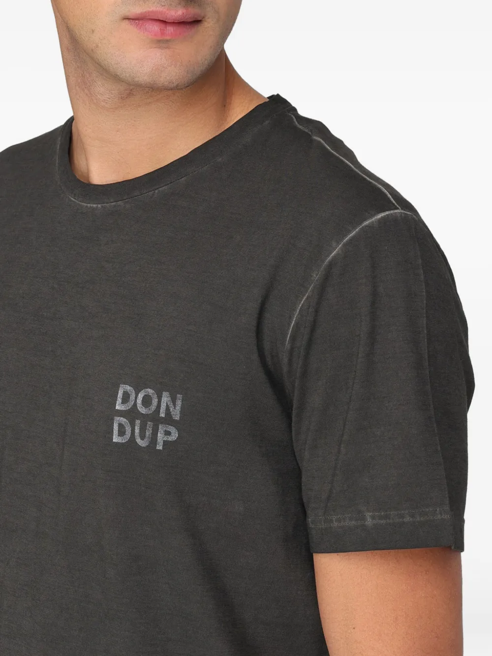 DONDUP T-shirt met logo Grijs