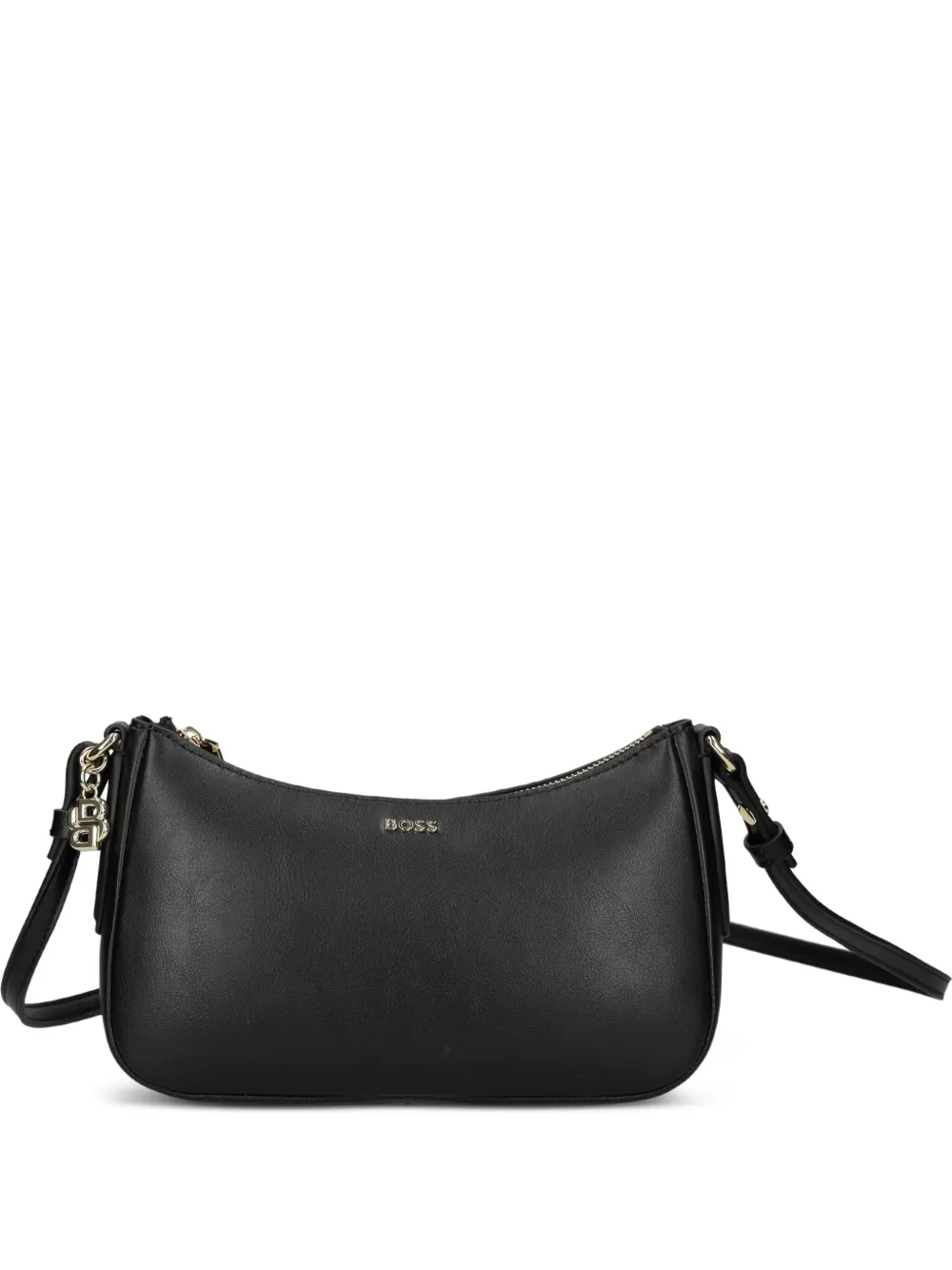 BOSS Numah leather shoulder bag - Nero