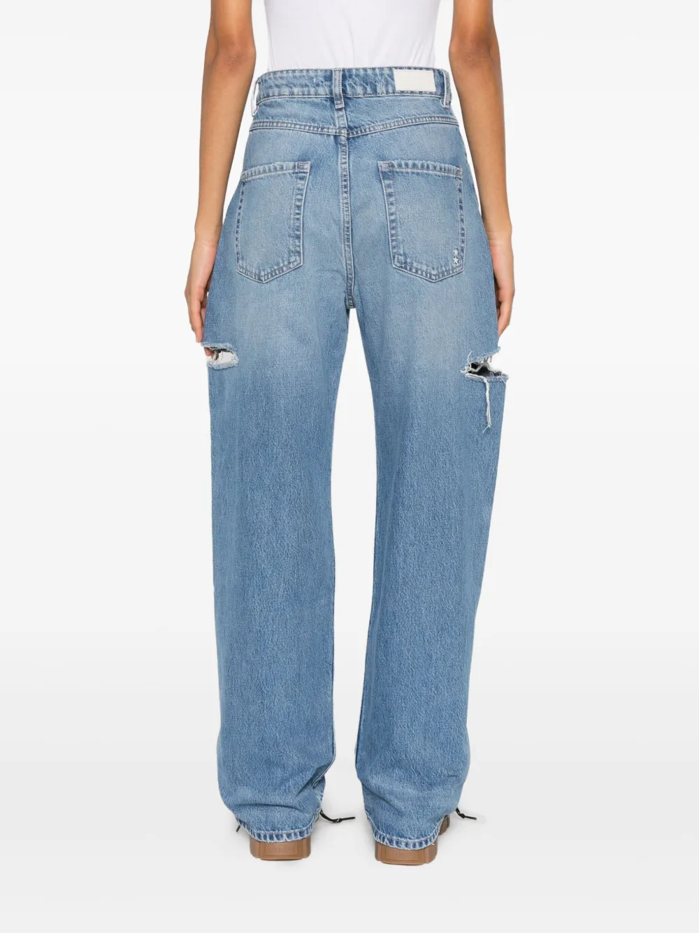 ICON DENIM Jeans met scheuren Blauw