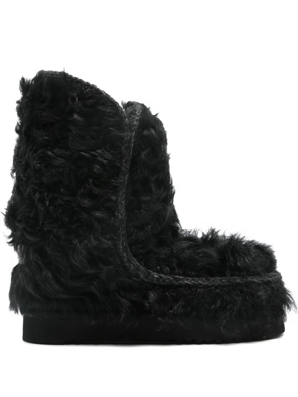 Mou botines con efecto cepillado | negro | Image 1