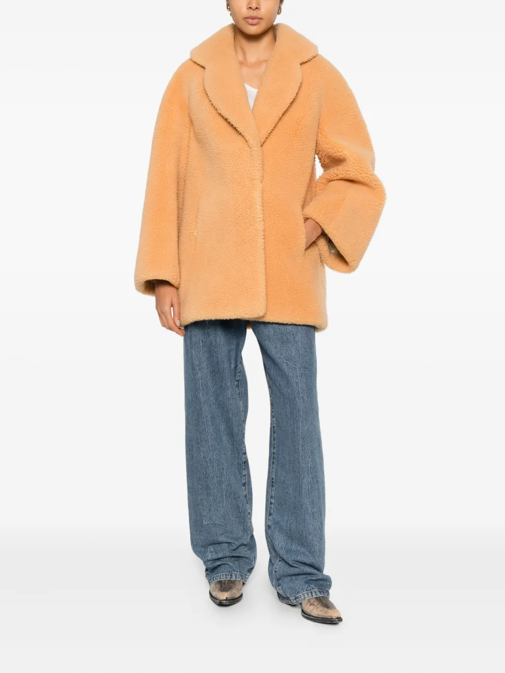 A.N.G.E.L.O. Vintage Cult 1960s jas met kraag - Oranje