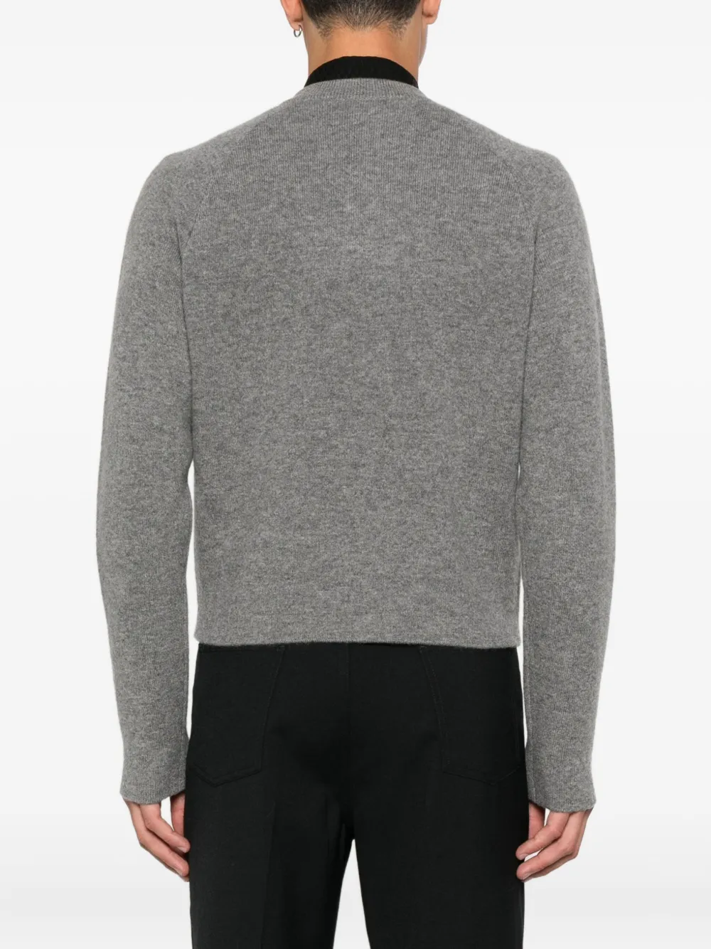 Totême Hammered Button Cardigan Grey Melange In Gray