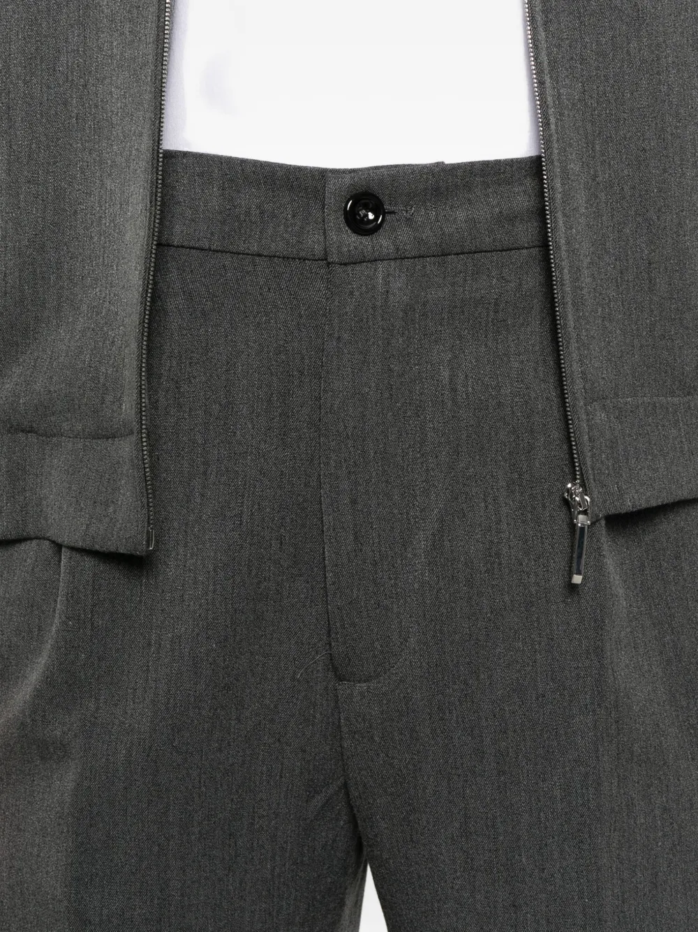 New York Resident Pleated Tailored Trousers In Gray