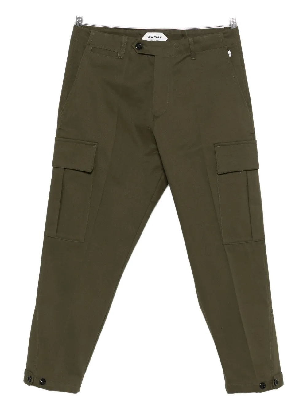 New York Resident Cargo-pockets Straight-leg Tousers In Green