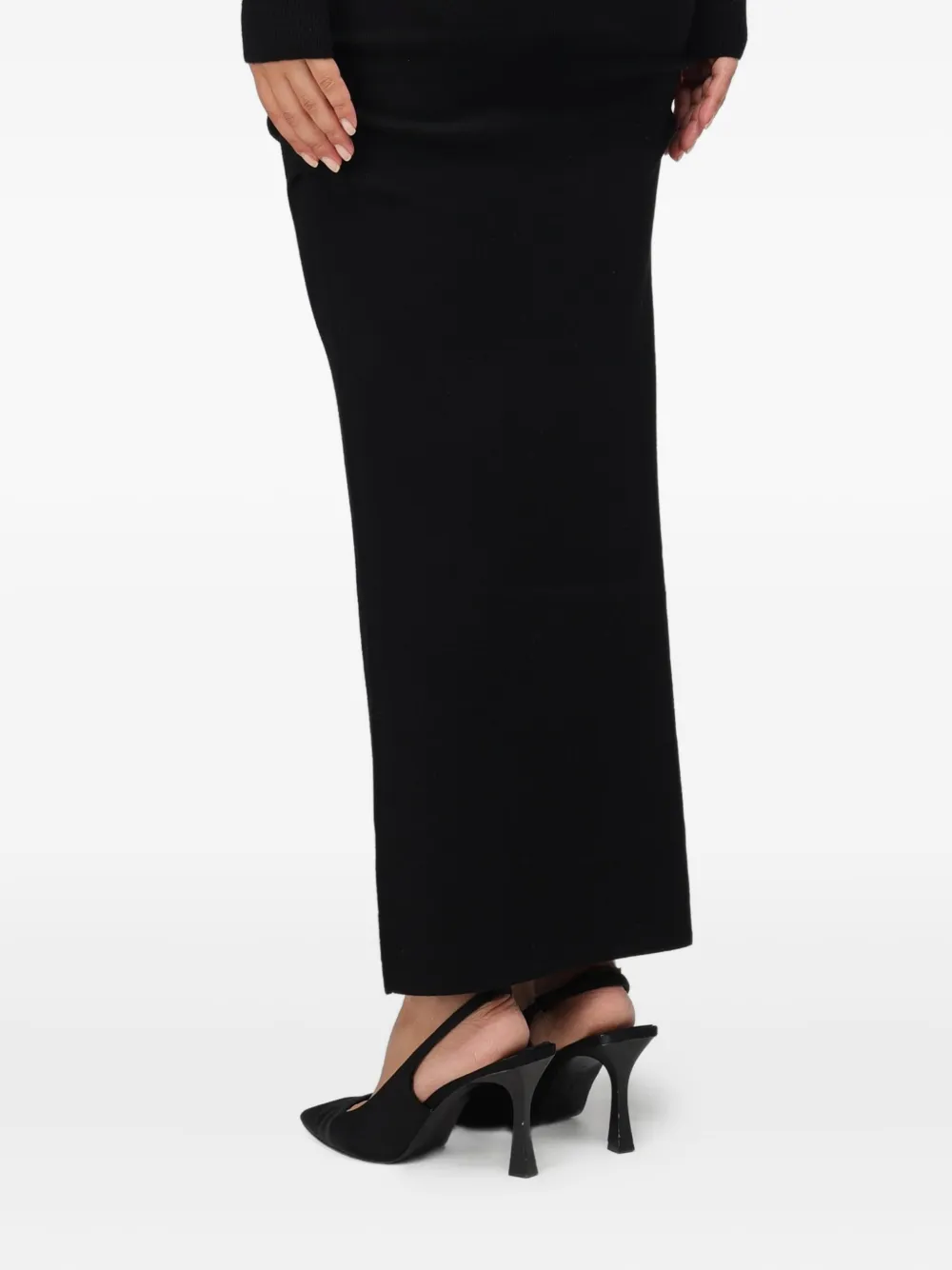 LIU JO Gesmockte maxi-rok - Zwart