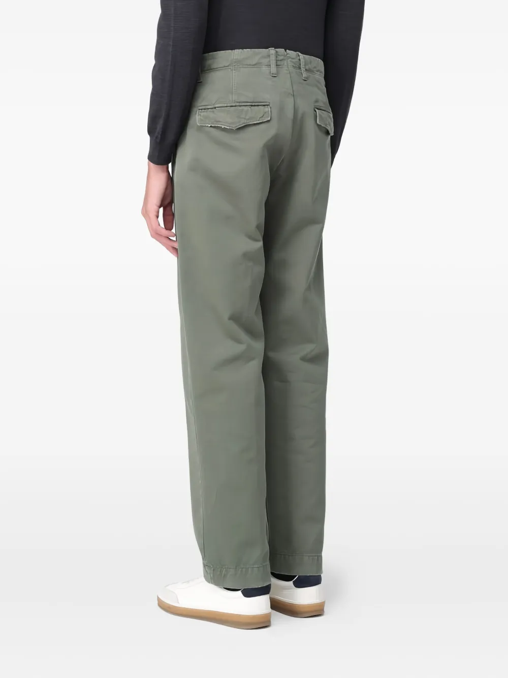 Incotex pleated-front trousers - Groen