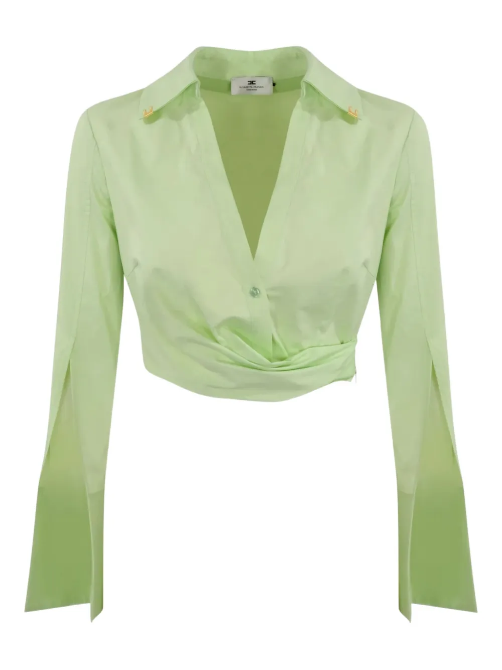 Elisabetta Franchi top con abertura en las mangas | verde | Image 1