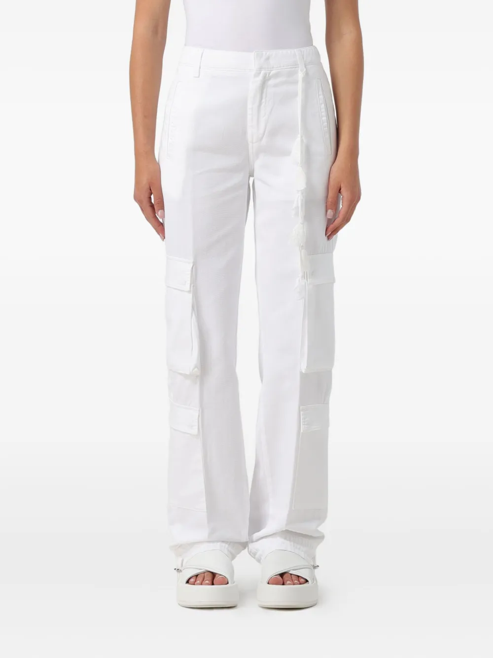 DONDUP Amber cargo pants | White | Image 1