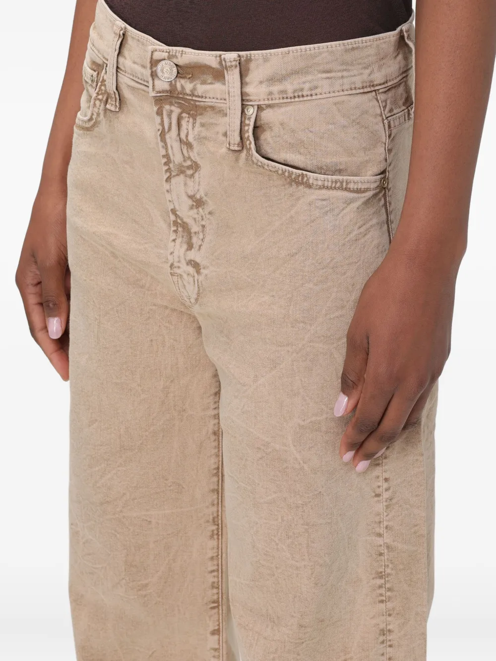 Mother The Dodger Ankle Jeans In Neutral
